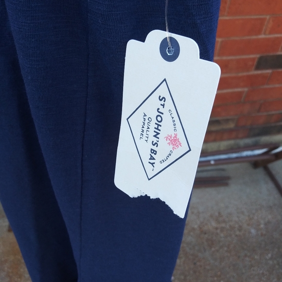 St. John's Bay Sleeveless Floral A-Line Dress - Picture 5 of 6